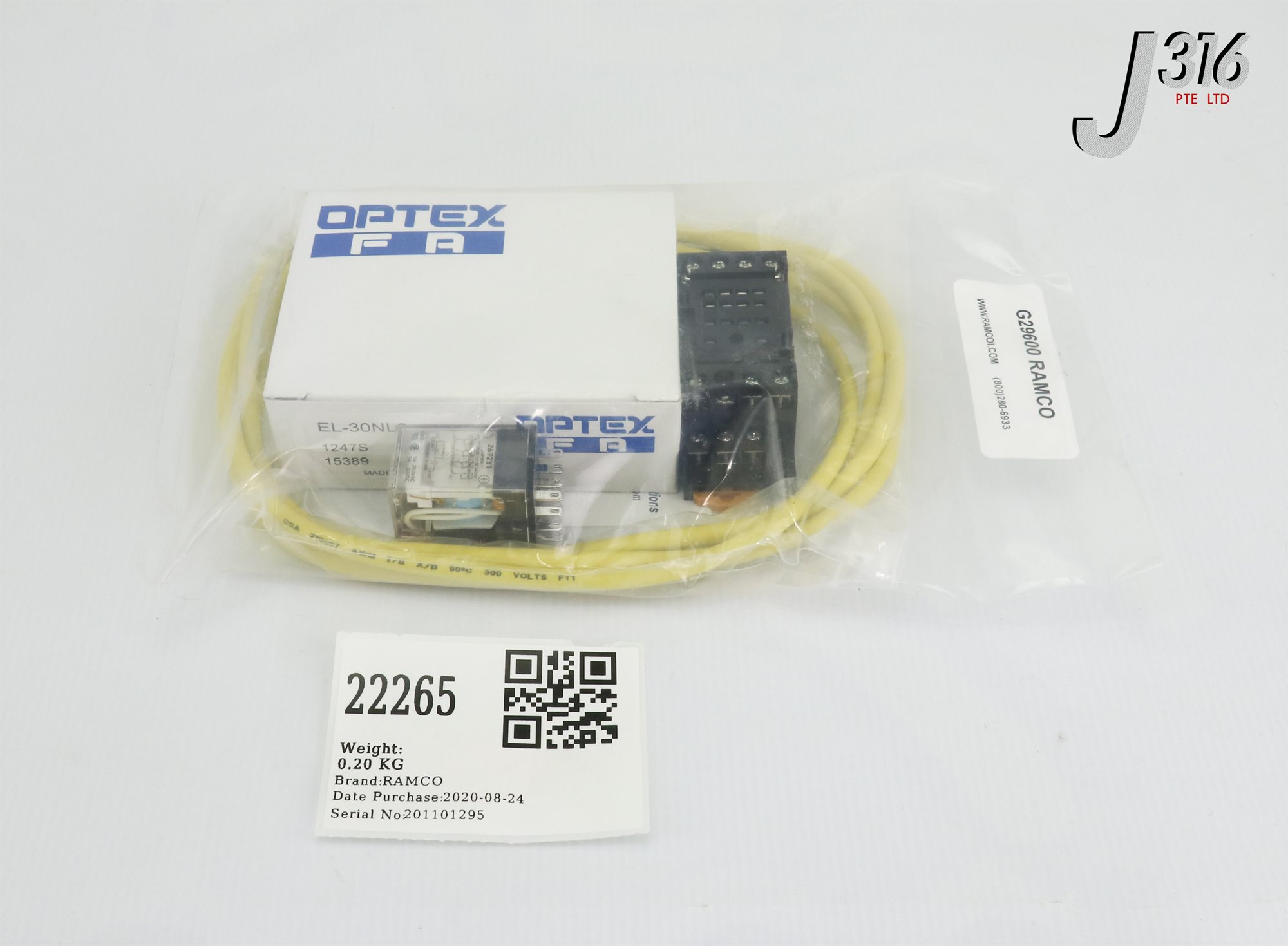 22265 RAMCO WAFER SLIDE OUT SENSOR 9600 GLENN SENSOR (NEW) G29600